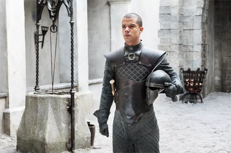 Jacob Anderson as Grey Worm.